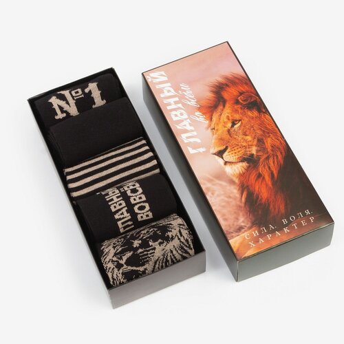 фото Носки kaftan, размер 41-44, черный