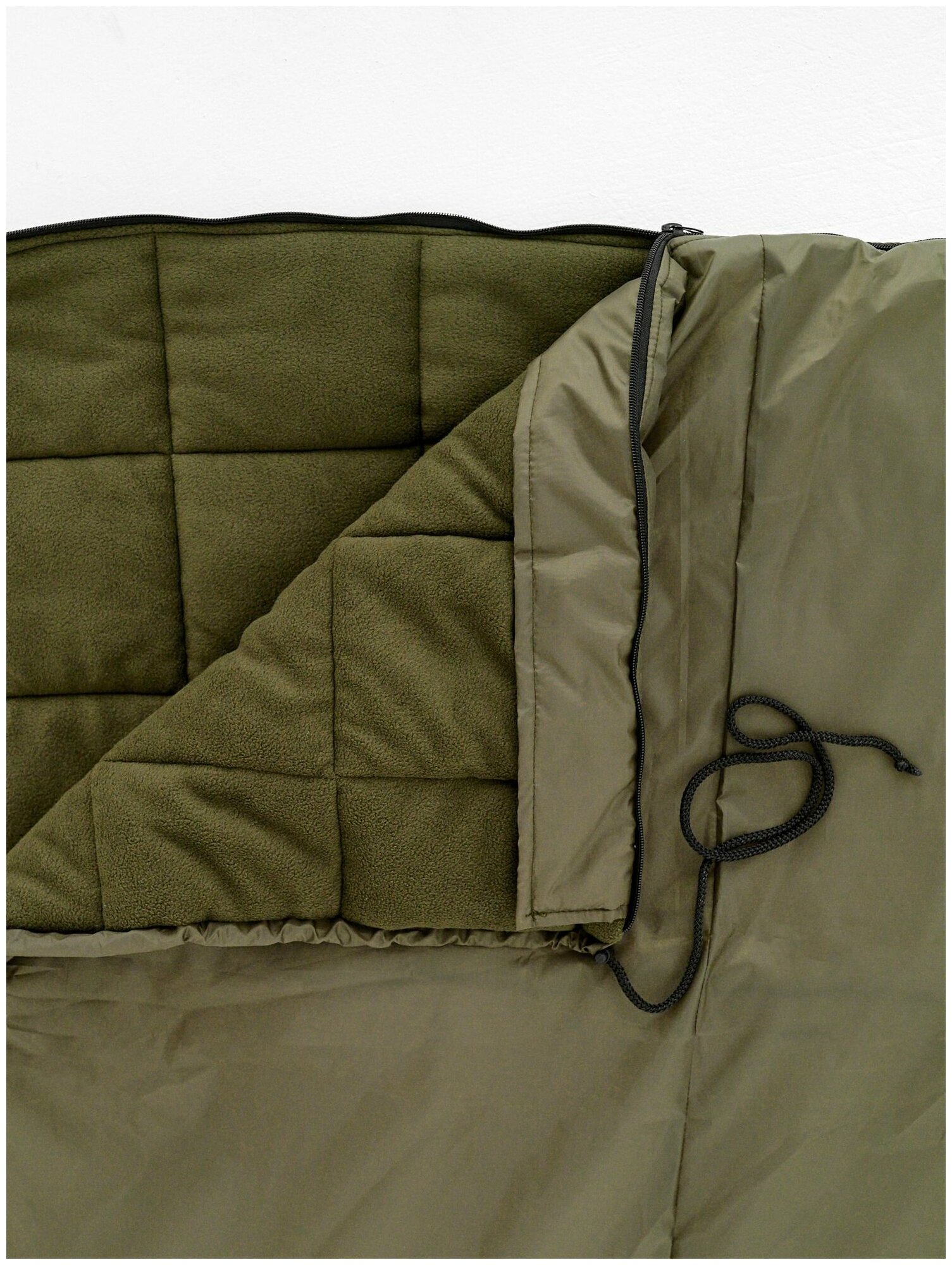 Спальный мешок EVERENA -30C 230x90 см, спальник с подголовником на флисе c компрессионным чехлом