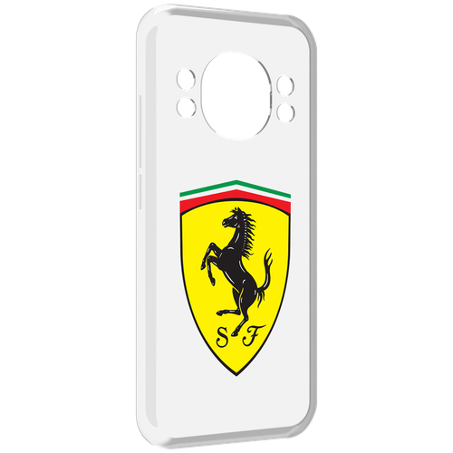 Чехол MyPads Ferrari-3 мужской для Doogee S98 / S98 Pro задняя-панель-накладка-бампер