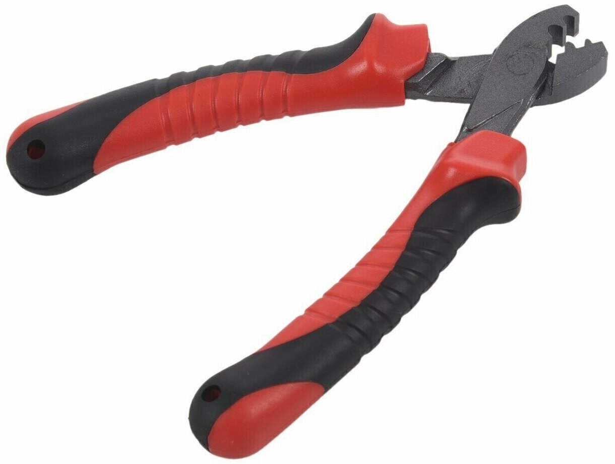 Плоскогубцы обжимные GC CRIMPING PLIERS 5.5" 160 мм, цв. Чёрно-Красный, GC-X45