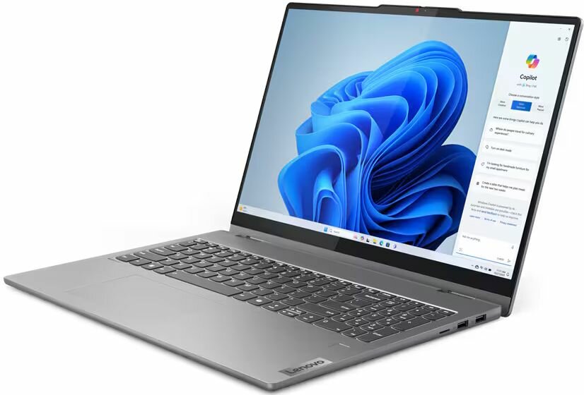 Ноутбук Lenovo IdeaPad 5 2-in-116AHP9Gen 9 16" OLED, Ryzen 7 8845HS, 16GB, 512GB SSD, Radeon, Без ОС, grey (83DS003WRK) — фото 1