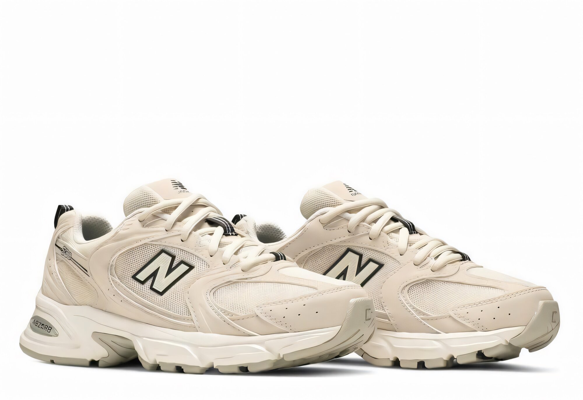 Кроссовки New Balance 530, полнота D, размер 39.5 EU | 6.5 US, бежевый — фото 1