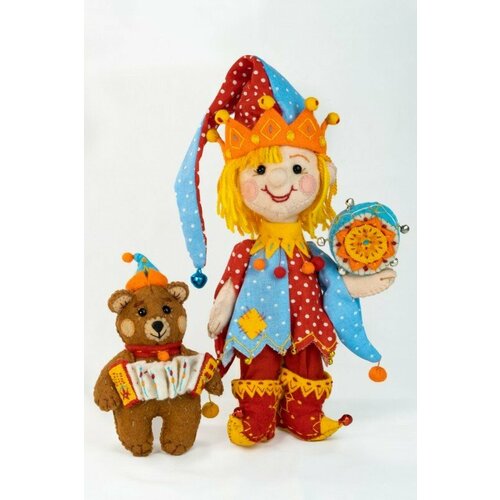 Набор для шитья Перловка #ПЛДК-1477 Петрушка, 23.5 см