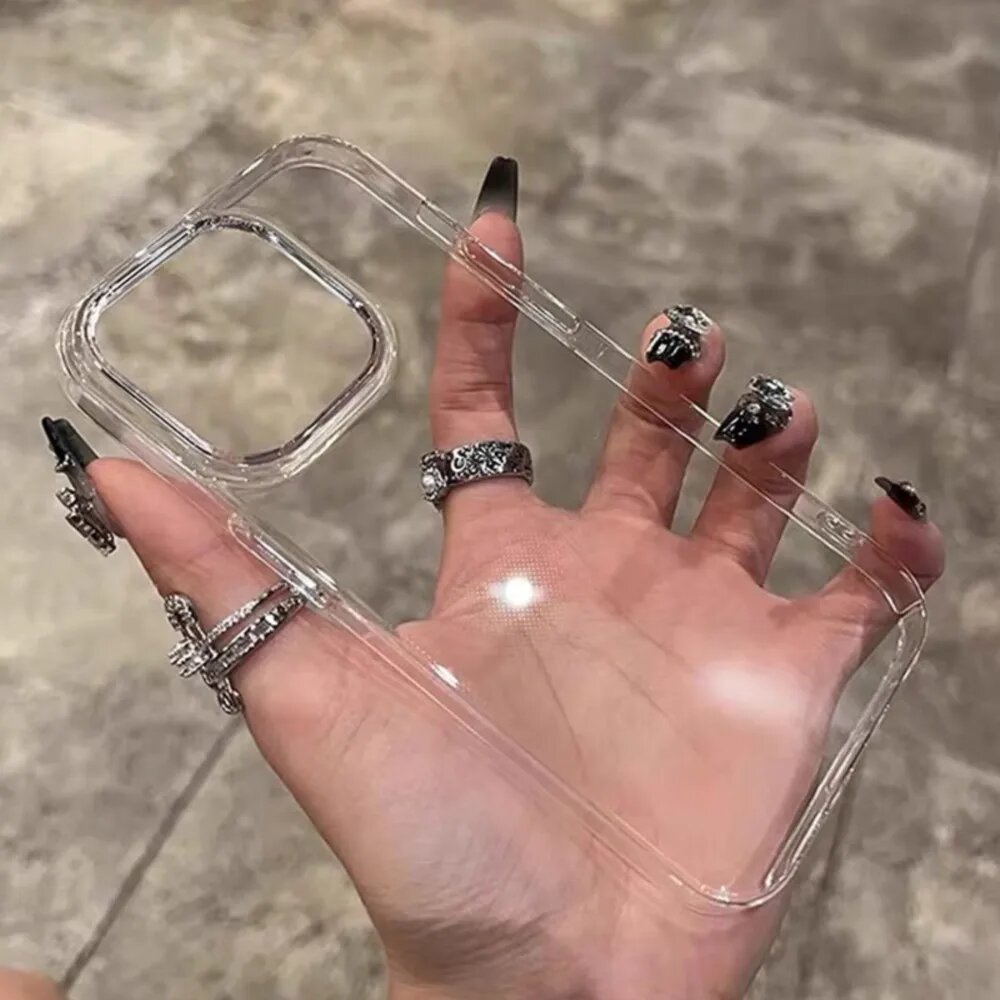 Прозрачный чехол для iPhone , пластик , ультратонкий, для айфон — фото 1