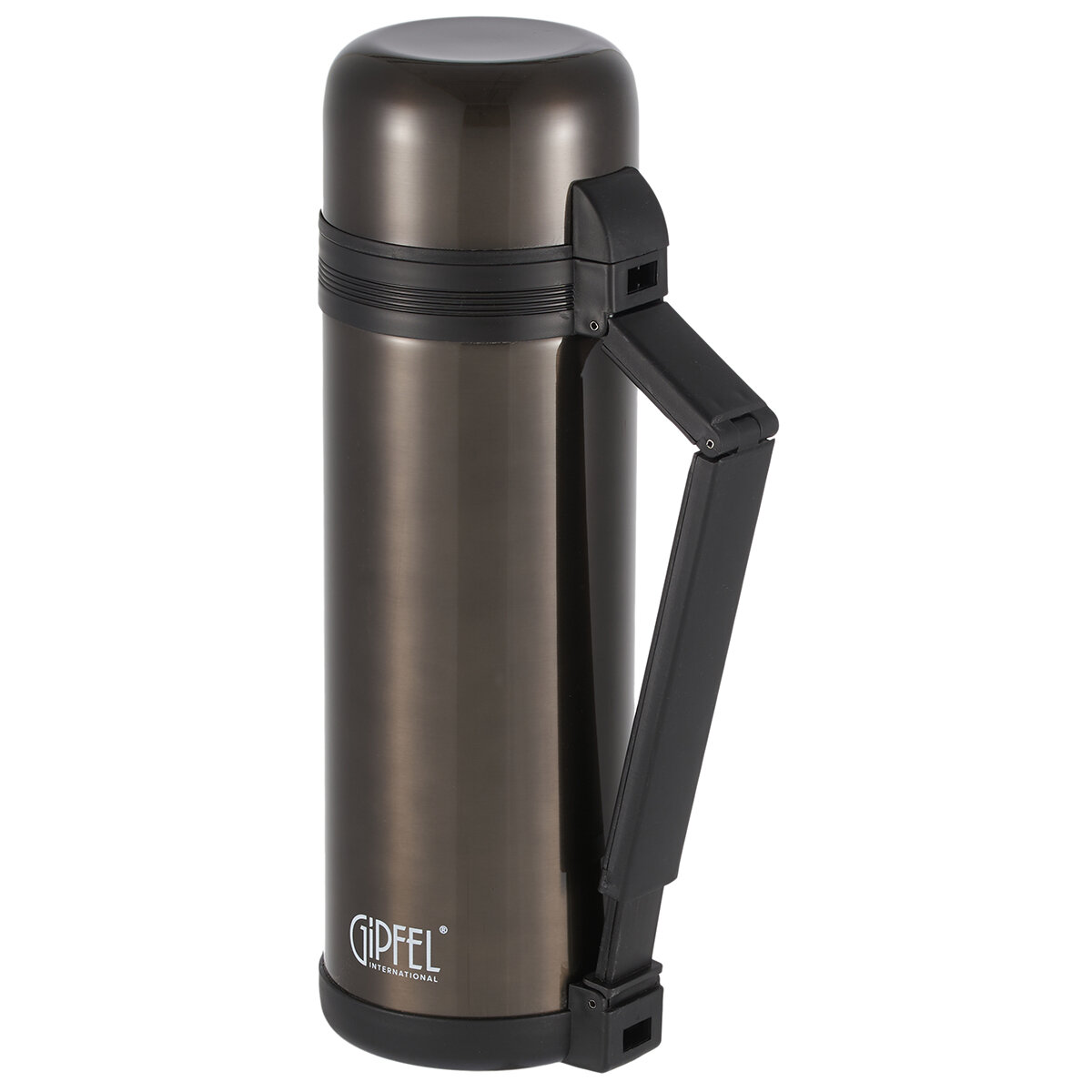 Вакуумный термос Gipfel Santos 52333, 1,8 л, нержавеющая сталь, серый — фото 1