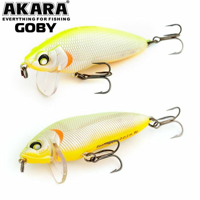 Воблер Akara Goby 65F 8гр. (2/7 oz 2,6 in) A125