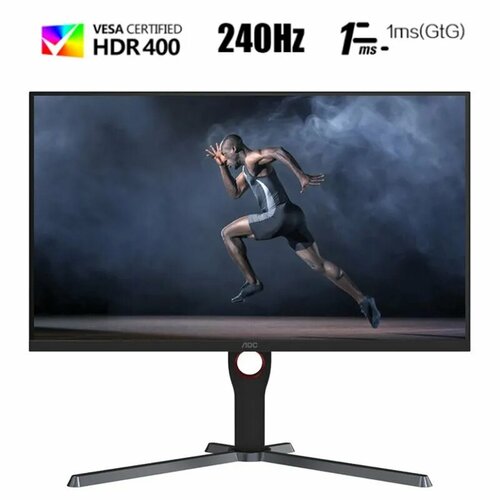 Игровой монитор AOC 27 Монитор Q27G3ZE IPS QHD 240Hz 2к черный 2560x1440 2K 240 Герц 27 дюймов 24772₽
