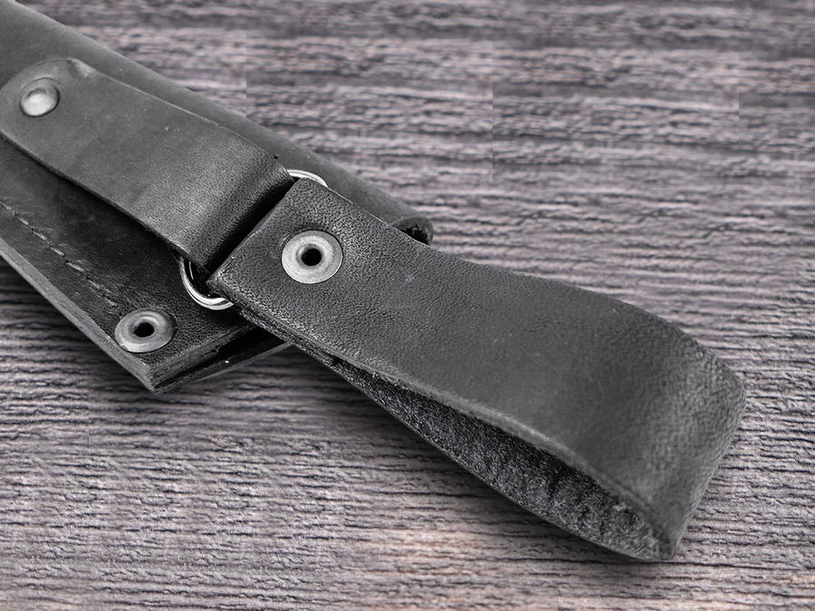 Универсальный чехол для туристического ножа от бренда Нож Хорош, натуральная кожа — фото 1