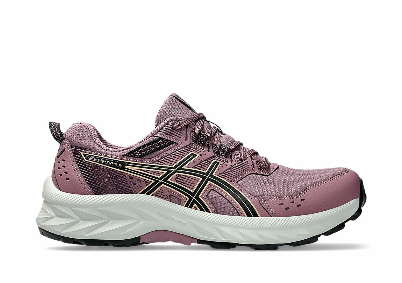 Кроссовки ASICS GEL-VENTURE 9, размер 6,5, фиолетовый, экрю