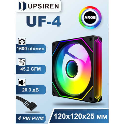 Корпусный вентилятор Upsiren UF-4 Чёрный