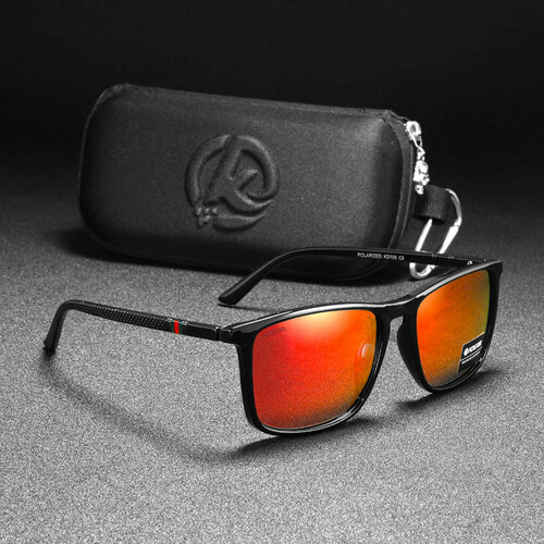 Солнцезащитные очки KDEAM, черно-синий