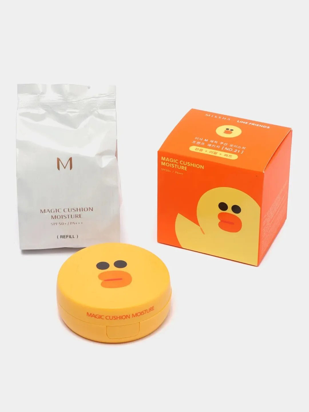 Кушон тональный крем пудра Cushion Moisture SPF 50, BB крем с запасным рефилом, 15 г