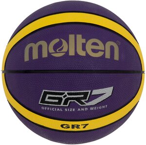 Баскетбольный мяч Molten BGR7, р. 7 фиолетовый/желтый
