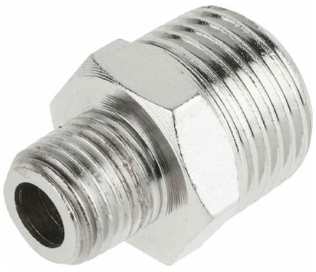 Соединение нар. резьба 1/2" х нар. резьба 1/4" (сталь) ECO (AS-MT12/MT14)