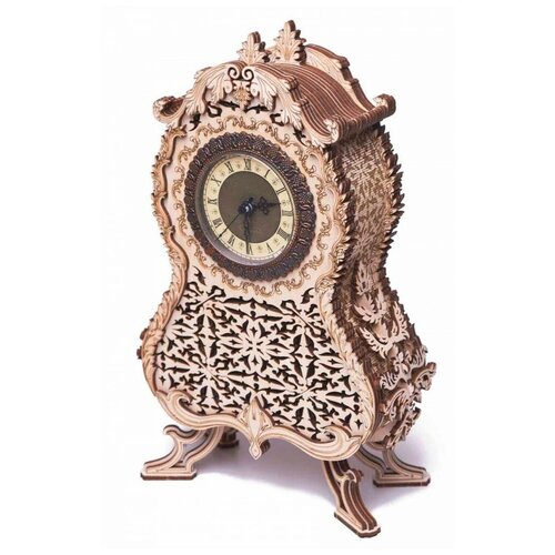 фото Сборная деревянная модель wood trick "винтажные часы"