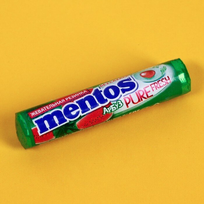 Жевательная резинка MENTOS Ролл арбуз, 15, 5г - ментос - фотография № 6