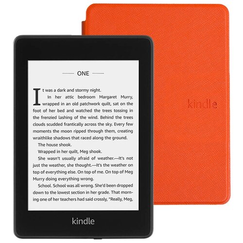 Электронная книга Amazon Kindle PaperWhite 2018 8Gb black Ad-Supported с обложкой ReaderONE