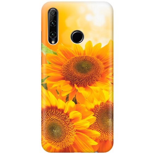 фото Re:pa накладка transparent для honor 10i / 20e с принтом "три подсолнуха"