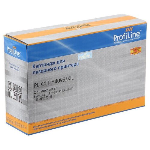 Картридж ProfiLine PL- CLT-Y409S Yellow для Samsung CLP-310/CLP-315/CLX3170/CLX3175 (1000стр) profiline драм картридж pl clt r407 clt r409