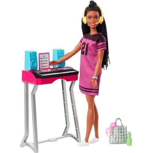 Mater Wood Игровой набор Barbie Бруклин Mattel GYG40 barbie big cosmetic case sliding