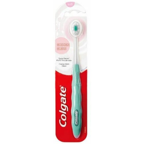 Зубная щетка Colgate Cushion Clean, мягкая свисс смайл набор нюанс нюд щетки зубные отбеливающие 2 976220 013