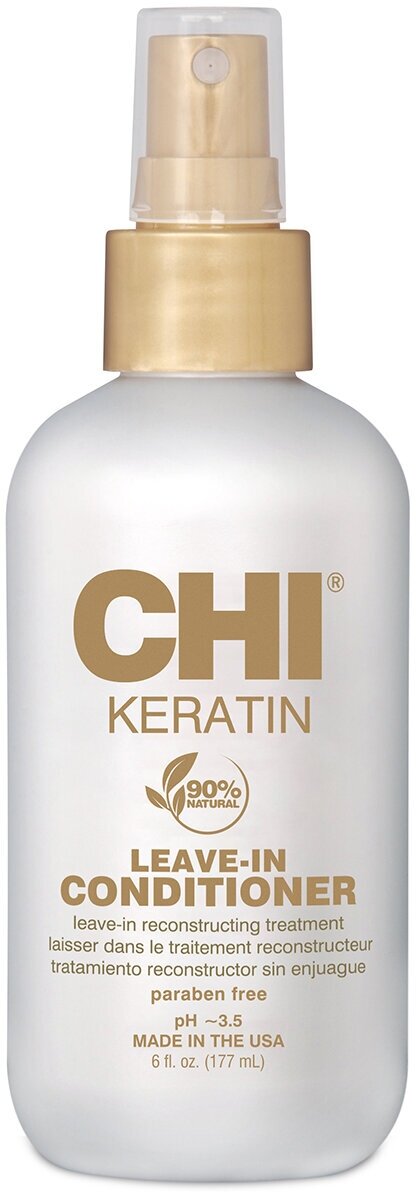 Кондиционер несмываемый увлажняющий для волос Chi Keratin Leave-In Conditioner, 177 мл