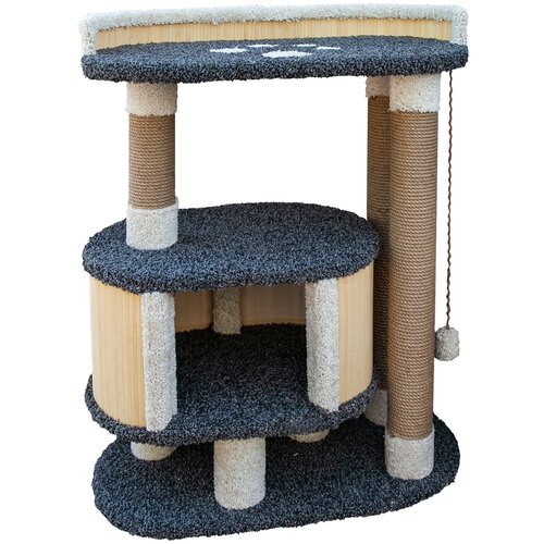 Домик для кошки Котомастер Зара высота 110см, основание 82х42см, агатовый домик для кошки котомастер умка высота 110см оливка
