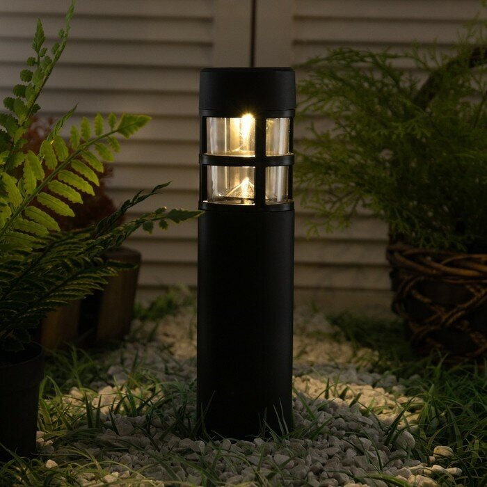 Старт Садовый светильник «Старт» «Орион» на солнечной батарее, 7 × 39 × 7 см, свечение тёплое белое