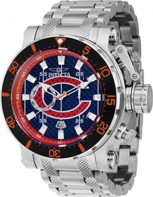 Наручные часы INVICTA NFL Chicago Bears Men 41608, серебряный