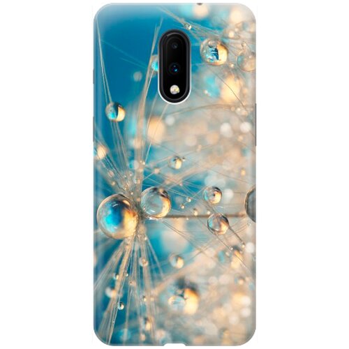 фото Re:pa накладка transparent для oneplus 7 с принтом "одуванчик в капельках"