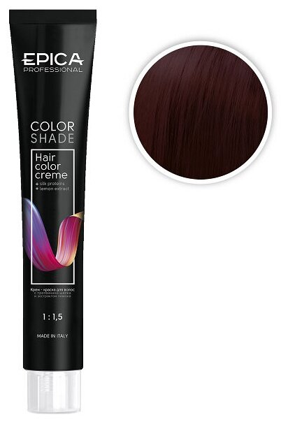 EPICA Professional Color Shade крем-краска для волос, 5.66 светлый шатен красный интенсивный, 100 мл