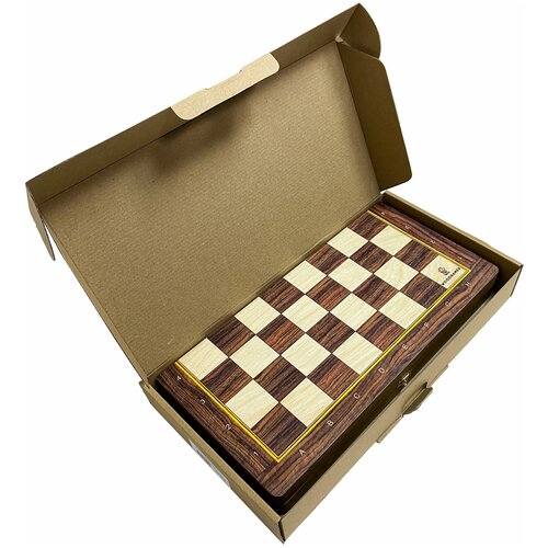 Доска шахматная без фигур складная деревянная, бук, принт, 37 на 37 см. доска шахматная складная баталия 37 см woodgames без фигур