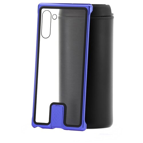 фото Чехол на samsung galaxy note 10 kruche push-pull frameless blue кruче,кruче