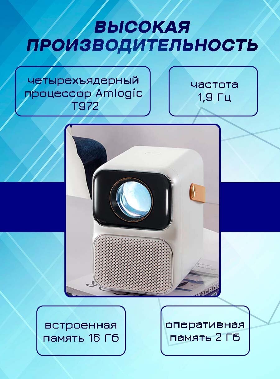 Проектор Wanbo Projector T6 MAX 1920x1080 (Full HD) 3000:1 550 лм LCD 194 кг