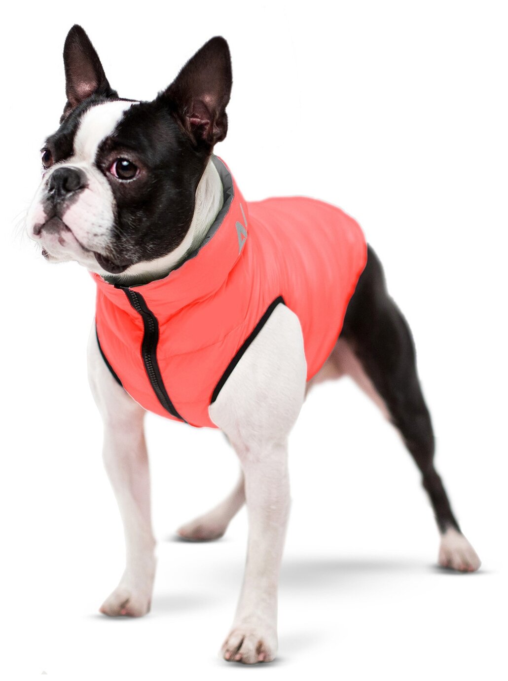 Куртка для собак Collar AiryVest двусторонняя кораллово-серая (M40) - фотография № 4