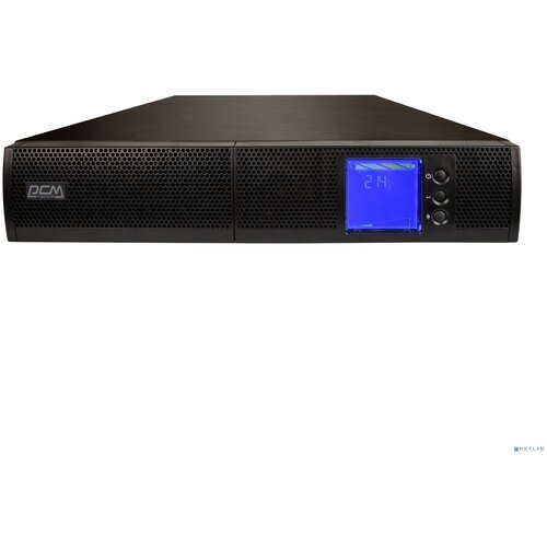 PowerCom ИБП PowerCom Sentinel SNT-1000 ИБП {Online, 1000VA / 1000W, Rack/Tower, IEC, LCD, RS-232/USB, SNMPslot} (1456275)