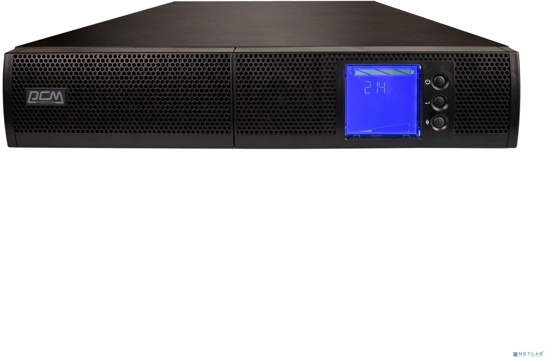 POWERCOM ИБП PowerCom Sentinel SNT-1000 ИБП Online, 1000VA / 1000W, Rack/Tower, IEC, LCD, RS-232/USB, SNMPslot (1456275)