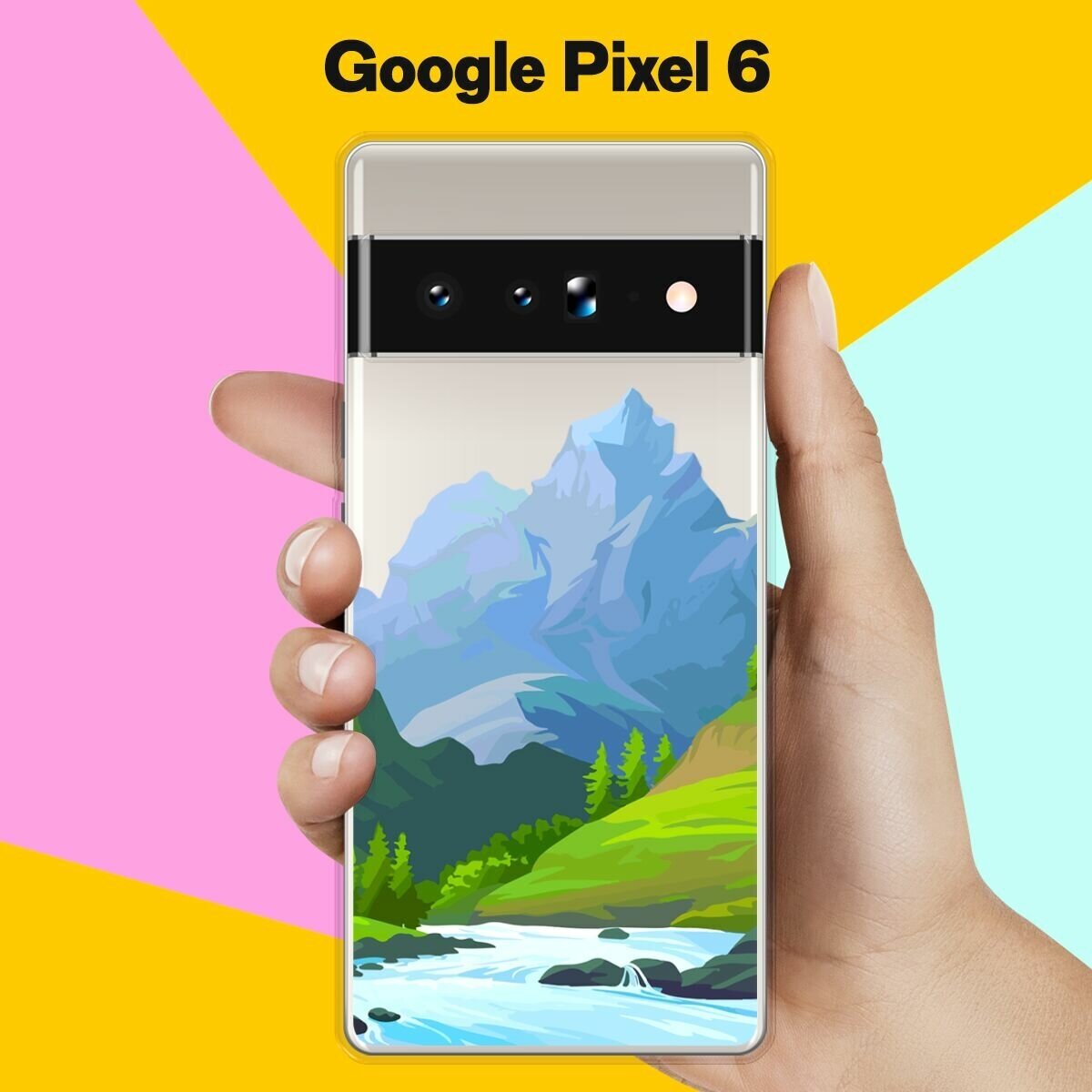 Силиконовый чехол на Google Pixel 6 Гора / для Гугл Пиксель 6