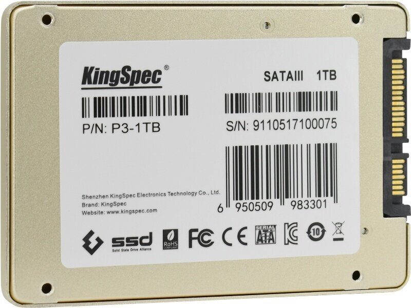 Накопитель SSD Kingspec SATA III 1Tb (P3-1TB) - фото №12