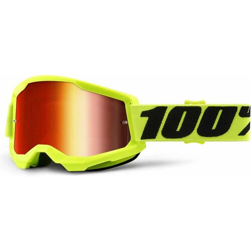 Очки 100% Strata 2 Goggle Yellow / Mirror Red Lens (50421-251-04)