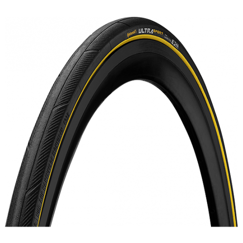 фото Велопокрышка continental ultra sport iii 700 x 25c (25-622) чёр./жёлт. puregrip compound – performance – 3/180 tpi, e25 складная