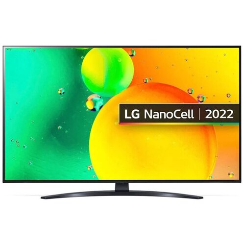 Телевизор LG 55 LED, UHD, NanoCell, Smart TV (webOS), Звук (20 Вт (2x10 Вт)), 3xHDMI, 2xUSB, 1xRJ-45, Черный (Синяя сажа), 55NANO766QA. BRUCLJP