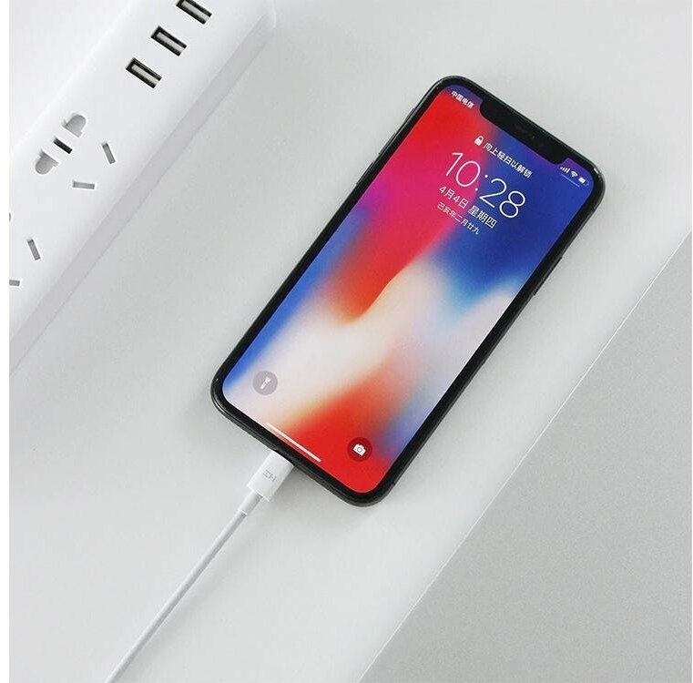 Кабель XIAOMI ZMI, USB Type-C (m), Lightning (m), 1м, MFI, белый [al870c white] - фото №12