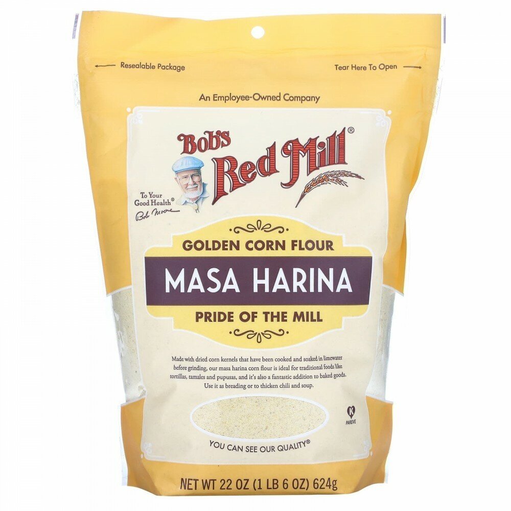 Bob's Red Mill, Золотистая кукурузная мука, маса харина, 624 г (22 унции)