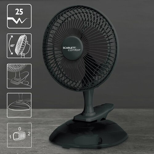 Настольный вентилятор Scarlett SC-DF111S09 черный 299900₽