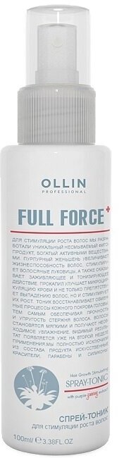 Ollin Prof Full Force Спрей-тоник для стимуляции роста волос с экстрактом женьшеня 100 мл 1 шт