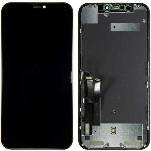 Дисплей для iPhone 11 + тачскрин с рамкой (черный), оригинал