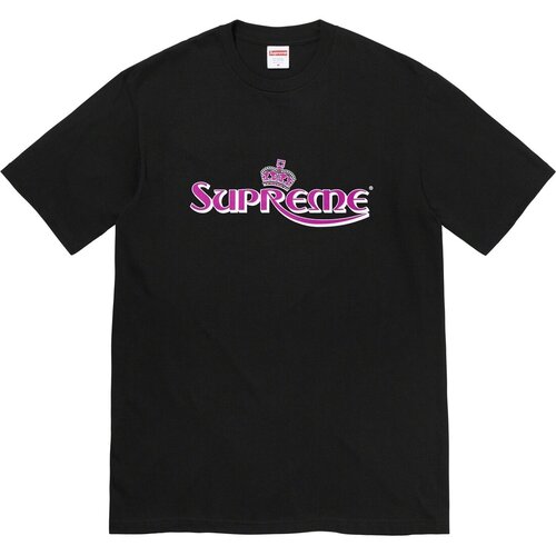 Футболка Supreme, хлопок, размер M, черный