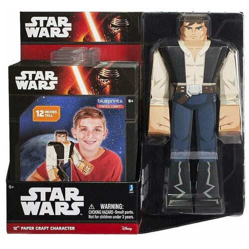 Star Wars Бумажный конструктор Jazwares Han Solo 12912 hasbro star wars han solo laser sword light emitting electronic lightsaber blader builders action figure collections