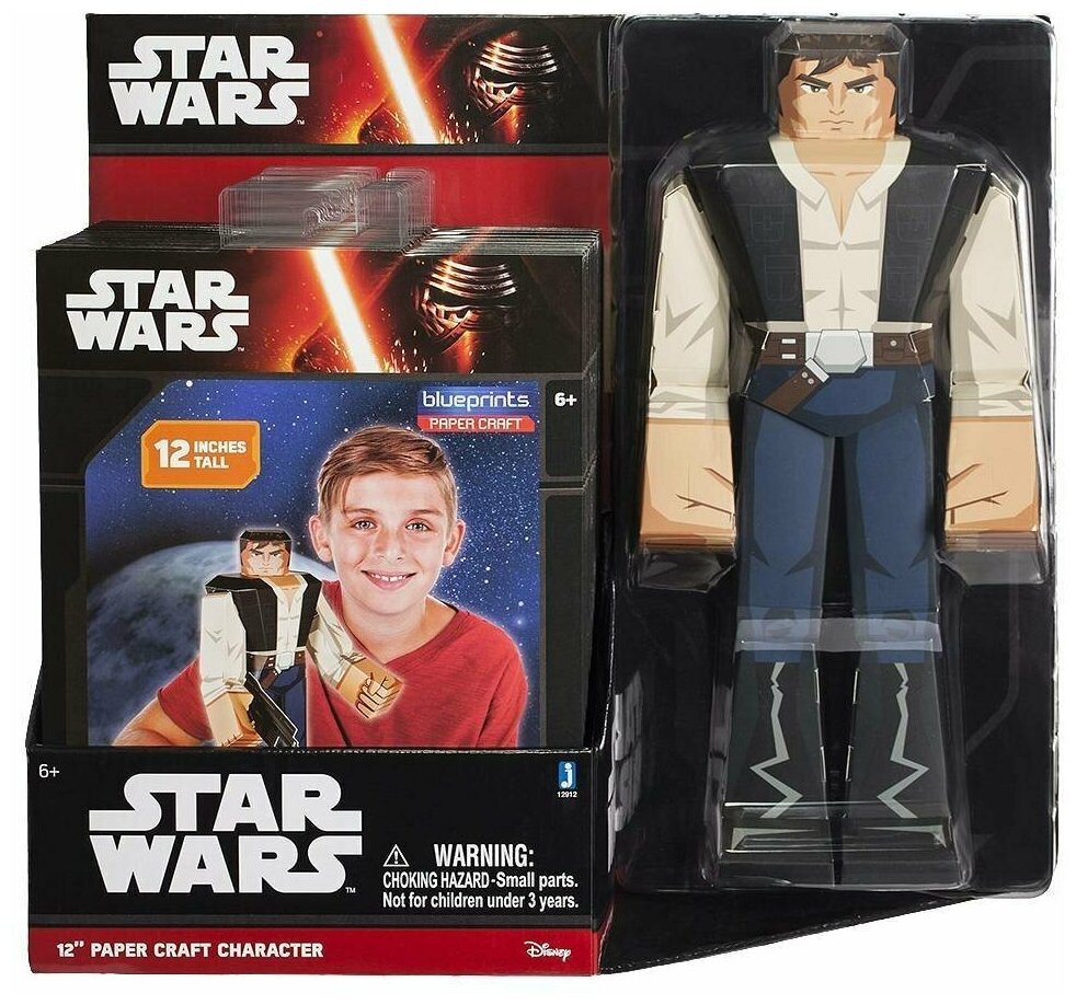 Star Wars Бумажный конструктор Jazwares Han Solo 12912